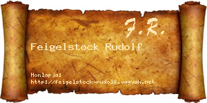Feigelstock Rudolf névjegykártya